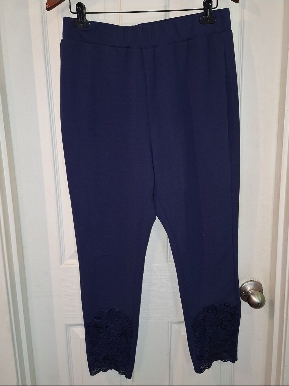 Blue Lace Leggings Pants Large